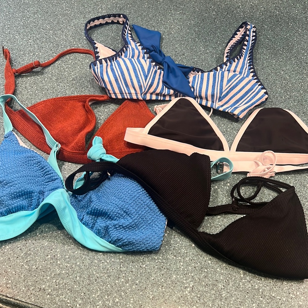 Bundle of small bathing suit tops